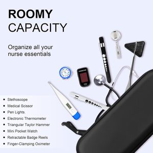 EVA Stethoscope Carrying Case Fits 3M Littmann Classic III Monitoring/Lightweight <strong>II</strong> S.E Hard Shell Resistant Organizer Bag - Product Image 2