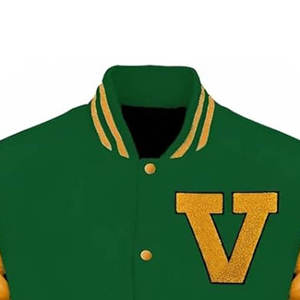 เสื้อแจ็คเก็ตวาร์ซิตี้สีเหลืองปักลายตามสั่ง ระบายอากาศได้ดี แขนเสื้อปักลาย  เสื้อแจ็คเก็ตเบสบอลแบบ Letterman  เสื้อแจ็คเก็ตวิทยาลัย น้ำหนักเบา สไตล์สตรีทแวร์ เสื้อคลุม - Product Image 3