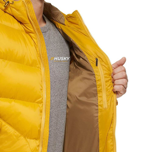Chaqueta de burbujas ligera para hombre, para viajes de invierno, con cremallera, camuflaje, impermeable, cortavientos, con capucha, cuello alto, diseño plegable - Product Image 5