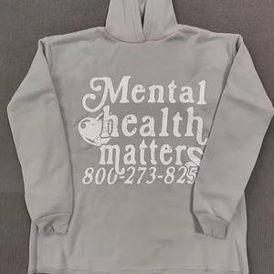 เสื้อฮู้ดดี้ผู้ชายไซส์ใหญ่พิเศษสำหรับฤดูหนาวปี 2026 แบบสั่งทำขายส่ง พร้อมงานปัก ผ้าฝ้าย 100% เป็นมิตรกับสิ่งแวดล้อม ระบายอากาศได้ดี - Product Image 3