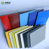 Panneau composite en aluminium mat au design moderne (feuille ACP ACM) couleur unie pour le revêtement mural extérieur dans les appartements et les hôtels