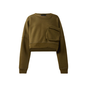 Sudadera con Capucha Extra Grande de Nuevo Diseño para Mujer, 100% Algodón, Forro Polar Térmico, Bordada, Sudadera de Invierno - Product Image 6