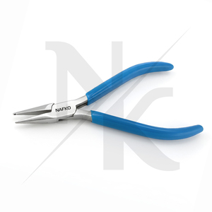 Jewelry <b>Craft</b> Supplies Chain Nose Pliers 0.60mm Groove for Opening and Closing Jump Rings Holding Small Items and Shaping <b>Wire</b> - Product Image 4