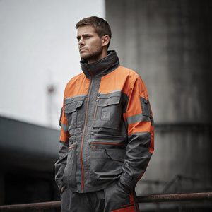 เสื้อแจ็คเก็ตทำงานแบบมองเห็นได้ชัดเจนสำหรับฤดูหนาว เสื้อแจ็คเก็ตนิรภัยสำหรับงานก่อสร้างในฤดูหนาว พร้อมโลโก้ เสื้อแจ็คเก็ตจราจร เสื้อแจ็คเก็ตกันน้ำ เสื้อแจ็คเก็ตนิรภัยแบบ Bomber - Product Image 4