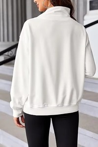 Sudaderas de Moda para Mujer, Corte Holgado, con Capucha de Forro Polar, Personalizadas OEM, Proveedor de Ropa de Invierno al por Mayor - Product Image 5