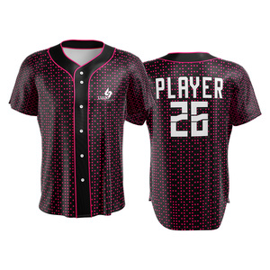 Camiseta de Béisbol y Sóftbol Sublimada al por Mayor para Mujer, Uniforme Deportivo Transpirable Personalizado para Equipos - Product Image 6