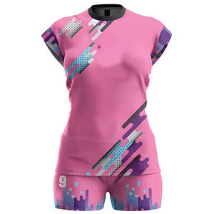 Diseña tu Propio Logotipo, Uniformes de Voleibol Personalizados al por Mayor, Impresión por Sublimación, Material Spandex/Poliéster 180g - Product Image 1