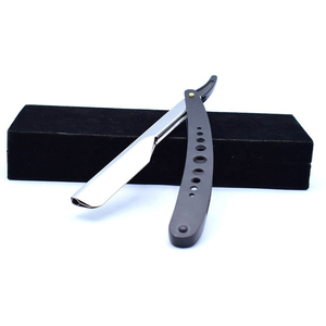 Navaja de Afeitar Plegable de Acero Inoxidable Resistente con Caja, Herramienta Profesional para Depilación Facial en Salón - Product Image 1