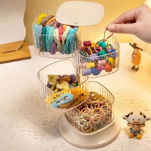 Organizzatore Cosmetico Girevole a 360 Gradi in Plastica, Contenitore Multi-Livello per Trucchi e Accessori di Gioielleria - Product Image 4