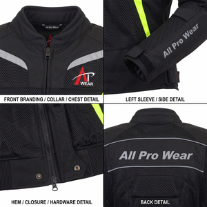 Blouson de course d'été personnalisé CE blindé pour femme, avec maille protectrice et éléments réfléchissants, équipement de moto, fabricant OEM - Product Image 4