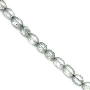 Collier de perles ovales facettées en améthyste verte 100% naturelle, en argent sterling 925, fait main, bijoux en pierres précieuses, 15,5 pouces de long, pour soirée - Product Image 2