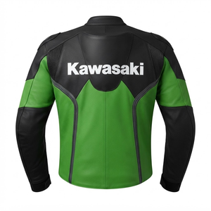 Veste de moto en cuir de vache véritable Rawasaki pour homme/Chaqueta, équipement de protection CE niveau 2 avec bosse - Product Image 2