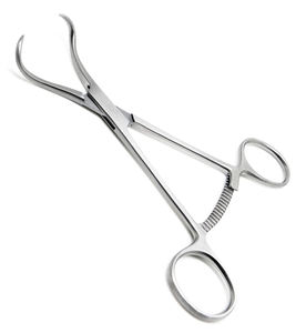 Pinza Quirúrgica Ortopédica Curva de Alta Calidad con Mecanismo de Trinquete de 5.5 Pulgadas para Reducción Ósea, Rongeur, Cincel y Martillo Quirúrgico - Product Image 1