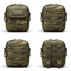 Bolsa Organizadora Utilitaria de Camuflaje Premium con Múltiples Bolsillos, Cinturón Ajustable y Diseño Resistente al Agua - Product Image 2