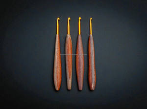 Ganchillo de Madera Hecho a Mano, Diseño Ligero y Duradero para Uso Profesional en Tejido y Crochet - Product Image 4