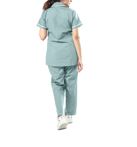 Uniformes de Hospital al por Mayor, Uniformes Médicos, Conjuntos de Uniformes de Enfermera de Manga Corta, Jersey Spandex Unisex - Product Image 4