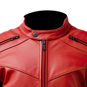 เสื้อแจ็คเก็ตหนังแกะแท้สำหรับผู้ชายและผู้หญิง สวมใส่สบาย ระบายอากาศได้ดี แห้งเร็ว เหมาะสำหรับขี่มอเตอร์ไซค์ แข่งรถ คุณภาพดีเยี่ยม ชุดกีฬา - Product Image 3