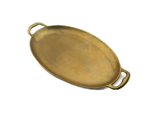 Modern Stylish Aluminium Metal Art Deco <b>Gold</b> Custom Logo Trending <b>Serving</b> Decorative <b>Tray</b> Wedding Dining Table Decoration - Product Image 1