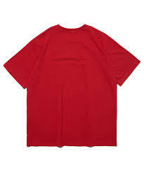 เสื้อยืดผู้หญิงสีแดงสไตล์วินเทจ Y2K ทรงหลวม ผลิตจากโพลีเอสเตอร์พิมพ์ลายรักษ์โลก ป้องกันรอยยับ ระบายอากาศได้ดี เหมาะสำหรับใส่ได้ทุกวัน - Product Image 2
