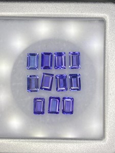 Tanzanita natural de forma octogonal, color azul, piedra preciosa facetada de 6x4mm, 7x5mm, 6x8mm, piedras sueltas para la elaboración de joyería. - Product Image 2