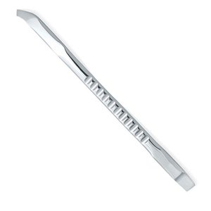 Stainless Steel Double Head Nail Cuticle Pushers Flat <b>Square</b> Tip With Grooved Handle <b>Mirror</b> Finish Reusable Cuticle Pushers - Product Image 3