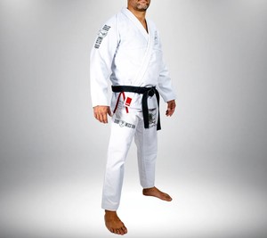 ชุดยูโดคาราเต้ BJJ GI ผ้าฝ้ายยืด 100% น้ำหนักเบา ระบายอากาศได้ดี สำหรับทุกเพศ  โลโก้ด้านหน้าปรับแต่งได้ บริการ OEM ยิวยิตสู - Product Image 1