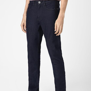 Pantalones Vaqueros Negros para Hombre, Corte Recto y Ajustado, Calidad Premium, Oferta, Casuales, Personalizados, Color Sólido, Ropa Exterior de Mezclilla Profesional - Product Image 5