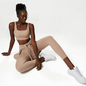 Conjunto de yoga de 3 piezas para mujer, ropa deportiva para gimnasio, conjunto de yoga transpirable para mujer - Product Image 2