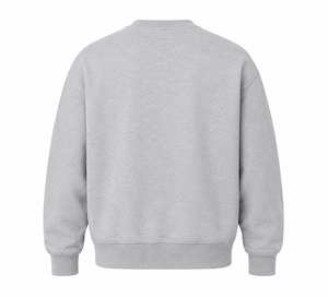 เสื้อสเวตเชิ้ตคอกลมผ้าฝ้ายฟลีซพรีเมียมสำหรับผู้ชาย ปักลายอักษรแบบกำหนดเอง สัมผัสนุ่ม สไตล์ไฮสตรีท - Product Image 4