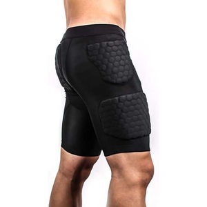 Pantalones Cortos Deportivos Acolchados de Color Sólido con Diseño Moderno, Fabricados con Tela de Marca de Alta Calidad, Cinturilla de Fútbol - Product Image 6