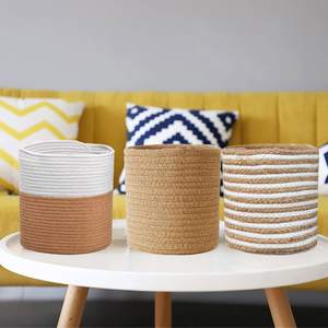 Paniers de rangement en jute tissés à la main de qualité supérieure pour l'organisation de la maison - Product Image 5