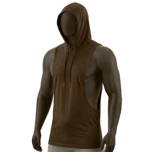 Wholesale 100% Cotton Rib Tank Top Casual <b>Singlet</b> with Pocket Breathable Knitted Technique - Product Image 5