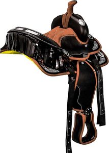 Selle de cheval Western en cuir véritable pour le dressage et la course, modèle 2026, haute qualité - Product Image 5