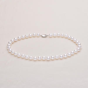 Collier de perles d'eau douce naturelles Tilian 10-11 mm, cercle presque parfait, presque sans défaut, avec une forte luminosité, boucle en argent S925 - Product Image 2