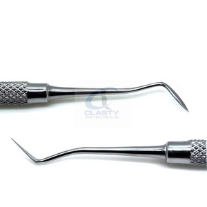 Outil de sculpture dentaire Hollenback Carver en acier inoxydable, réutilisable, autoclavable, pour amalgame et composite, certifié CE ISO OEM - Product Image 2
