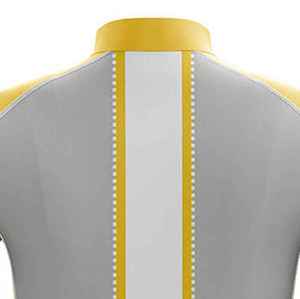 Maillot de cyclisme uni taille standard 100% polyester avec logo imprimé numérique personnalisé, antibactérien et séchage rapide - Product Image 3