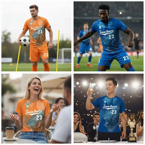 Camiseta de Fútbol Local y Visitante Personalizada con Estampado de Victor Osimhen Kvaratskhelia, Camiseta de Fútbol Sublimada al por Mayor - Product Image 5