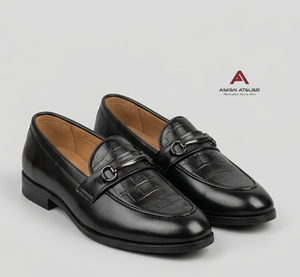 Mocasines Clásicos de Piel Sintética de Lujo para Hombre, con Punta Redonda, Antideslizantes, Elegantes para Negocios y Bodas - Product Image 4