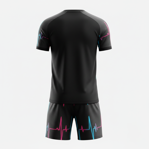 ชุดฟุตบอลแบบ unisex พร้อมกางเกงขาสั้น ชุดลำลองสำหรับเล่นฟุตบอลสองชิ้น ชุดฝึกซ้อมฟุตบอล ชุดกีฬา รับผลิตตามสั่ง ขายส่ง - Product Image 2