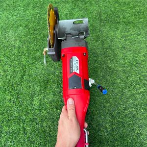 HGP Industrial Grade Electric Wall Chaser 2500W 7500 RPM Rounded Blade Wet Cutting Machine for Concrete/<b>Brick</b> Walls 150-205mm - Product Image 4