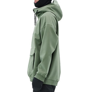 Chaqueta de Invierno para Hombre, Talla Grande, con Capucha, Resistente al Viento, Ecológica, Personalizada, Tipo Bomber, para Esquí, Impermeable, con Cierre y Estampado - Product Image 3