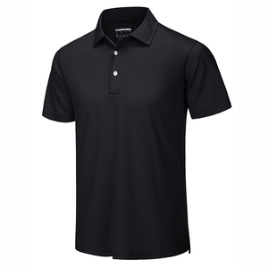 Chemise en coton tricoté de haute qualité pour homme, coupe ajustée, manches courtes, respirante, tenue décontractée d'été, sport, golf, tennis - Product Image 4