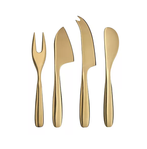 Wholesale Factory Price Brass Cheese Knife Slicer <b>Set</b> Manufacture <b>Cheap</b> Price 3 PCS Cheese Party Wedding Table - Product Image 6