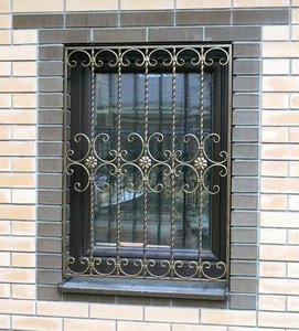 Premium Wrought Iron Window Grilles With Elegant Decorative Design, Enhancing <b>Security</b> And Aesthetic Appeal For Any Building. - Product Image 5