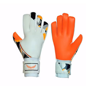 Gants de gardien de but en cuir de haute qualité, nouvelle conception professionnelle, avec sangle de poignet réglable et imperméables pour adultes, football - Product Image 1