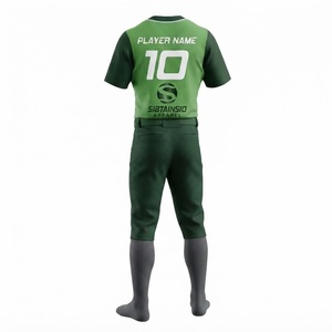 Conjunto de Uniforme de Béisbol Personalizado para Equipos Juveniles y Adultos, Jersey con Botones, Pantalones, Nombre, Número, Logotipo, Sublimación Completa, MOQ Bajo - Product Image 5