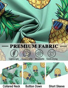 Chemise Hawaïenne Décontractée d'Été pour Homme Grande Taille en Polyester Imprimé avec Col Rabattu et Boutons, 160g – Collection Premium DENMIN APPARELS (ODM Personnalisé) - Product Image 6