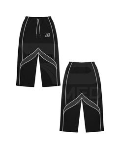 Survêtement 100% nylon 2 pièces, pantalon et veste à capuche, logo DTF, lignes réfléchissantes en mesh à l'intérieur, coupe-vent - Product Image 3