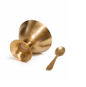 Brass <b>Ice</b> <b>Cream</b> <b>Bowl</b> Dinnerware Classic Design With Spoon Hammered Designer Brass <b>Ice</b> <b>Cream</b> <b>Bowl</b> - Product Image 2