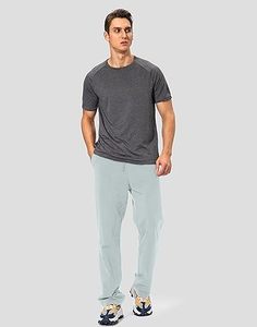 In Maximum Stock Men's Mid Waist Eco-Friendly Waterproof Fleece <b>Jogger</b> Pants with <b>Zip</b> <b>Pocket</b> Casual Sweatpants - Product Image 6